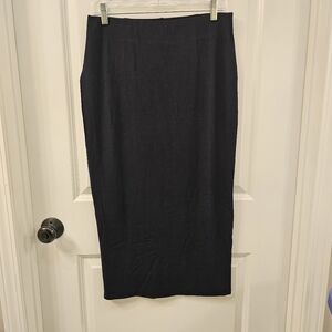 Ann Taylor Women's Black Petite Column Knit Skirt | Size MP